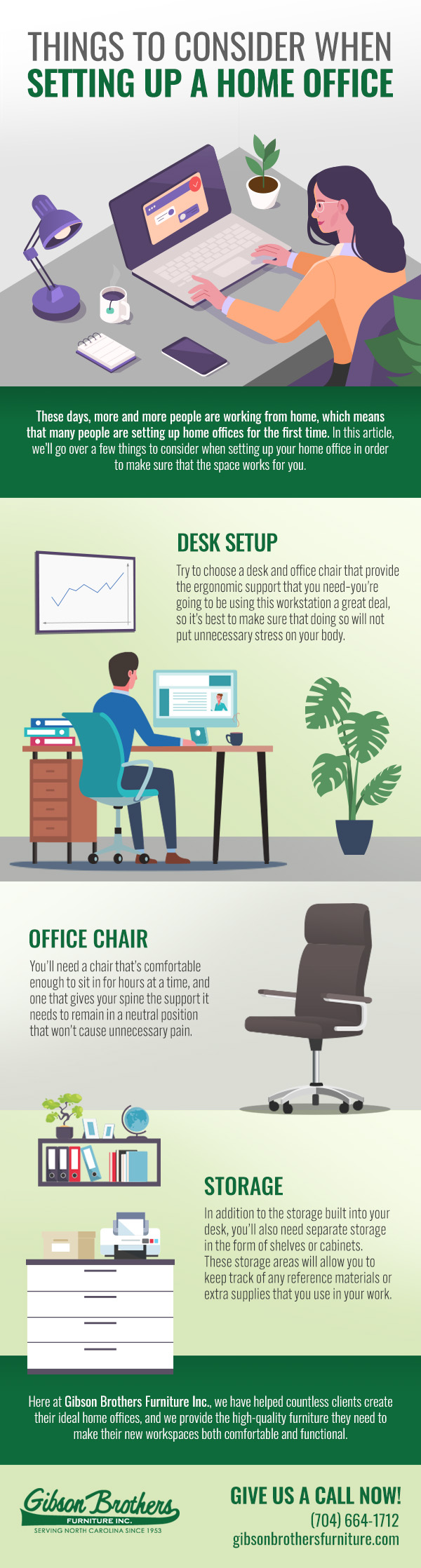 Things to Consider When Setting Up a Home Office [infographic]